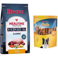 Produktbild von Rocco Mealtime Trockenfutter Huhn mit Rolls XXL Pack - 12 kg