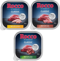 Produktbild von Rocco Probiermix Classic 2 Rind/Lamm, Rind/Huhn, Rind/Wild - 9 x 300 g