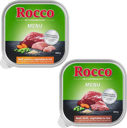 Produktbild von Rocco Probiermix Menü Rind mit Gemüse und Reis - 9 x 300 g