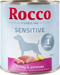 Produktbild von Rocco Sensitive 6 x 400 g / 800 g 6 x 800 g: Truthahn mit Kartoffel
