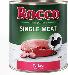 Produktbild von Rocco Single Meat 6 x 400 g / 800 g 6 x 800 g: Pute