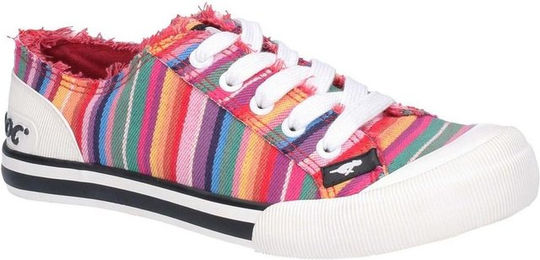 Produktbild von Rocket Dog Damen/Damen Jazzin Eden Stripe Canvas Trainer zum Schnüren 8 UK rot