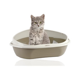 Produktbild von Rohrschneider Eckiges Katzenklo groß mit hohem Rand