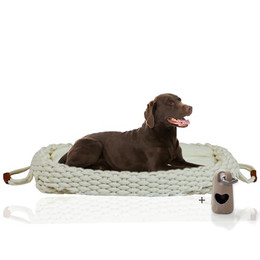 Produktbild von Rohrschneider Flauschiges Katzen- und Hundebett Gr. L wollweiß