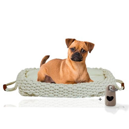 Produktbild von Rohrschneider Flauschiges Katzen- und Hundebett Gr. M wollweiß