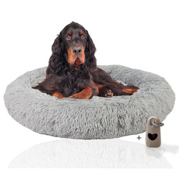Produktbild von Rohrschneider Hundebett Donut L rundes Hundekissen für große Hunde