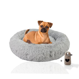 Produktbild von Rohrschneider Hundebett Donut rundes Hundekissen mit Anti-Rutsch und Waschbar