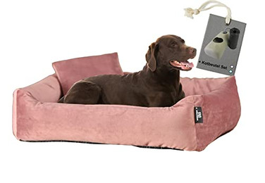 Produktbild von Rohrschneider Hundebett Kuschelsofa L Rosé