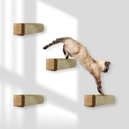 Produktbild von Rohrschneider Katzen-Kletterwand Katzentreppe Wandelement mit Sisalseil