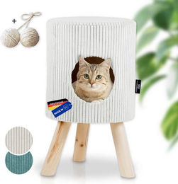 Produktbild von Rohrschneider Katzenhöhle Cord Katzenbett beige Indoor
