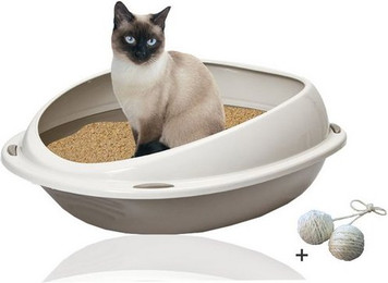 Produktbild von Rohrschneider Katzenklo groß mit hohem Rand