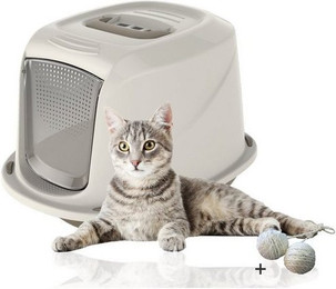 Produktbild von Rohrschneider Katzenklo mit Deckel für große Katzen