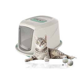 Produktbild von Rohrschneider Katzenklo mit Deckel für große Katzen