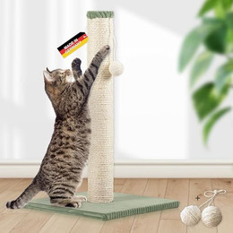 Produktbild von Rohrschneider Kratzbaum Kratzsäule mit Spielkugel und Cordüberzug