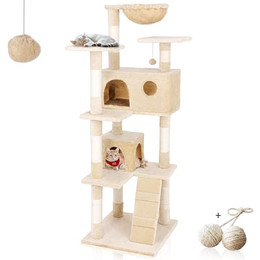 Produktbild von Rohrschneider Kratzbaum Marley Katzenbaum mit Katzenhöhlen und Kuschelnest