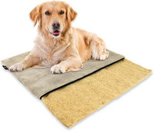 Rohrschneider mümmi Hundematte Hanf, abnehmbarer Cordbezug beige 1 m, 2 cm, 68 cm – Bild 1 von 3