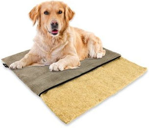 Rohrschneider mümmi Hundematte Hanf, abnehmbarer Cordbezug taupe 50 cm, 2 cm, 44 cm – Bild 1 von 3