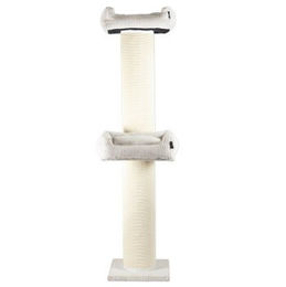 Rohrschneider ® XXL Kratzbaum, Cord-Bezug, tauschbare Kratzmatte, Bett waschbar – Bild 1 von 3