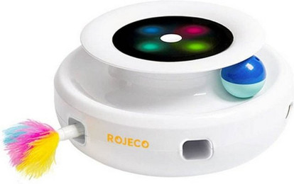 Produktbild von ROJECO Tier-Intelligenzspielzeug Rojeco 2-in-1 Interaktives Katzenspielzeug, 100% Kunststoff