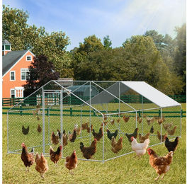 Rolipo Hühnerstall Freilaufgehege Hühnerstall 3x6x2m, Außengehege, Kleintierstall, Freigehege für Hühnerkäfig, Kleintiere Vogelkäfig und Haustierkäfig – Bild 1 von 5