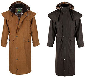 ROMNEYS Wachsmantel Edinburgh braun L - INT – Bild 1 von 8