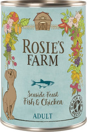 Produktbild von Rosie's Farm Adult Fisch & Huhn - 6 x 400 g