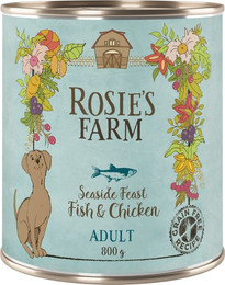 Produktbild von Rosie's Farm Adult Fisch & Huhn - 6 x 800 g