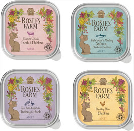 Produktbild von Rosie's Farm Adult Katzennahrung Mix Paket - 16 x 100 g