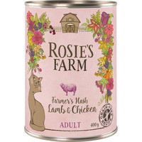 Produktbild von Rosie's Farm Adult Lamm & Huhn Katzennahrung - 12 x 400 g