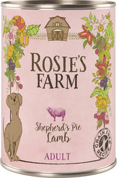 Produktbild von Rosie's Farm Adult Lamm Hundenahrung - 24 x 400 g