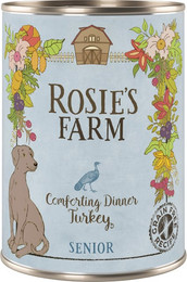 Produktbild von Rosie's Farm Senior Hundenahrung Truthahn - 24 x 400 g