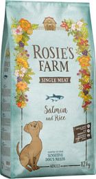 Produktbild von Rosie's Farm Single Meat Adult Lachs mit Reis - 12 kg