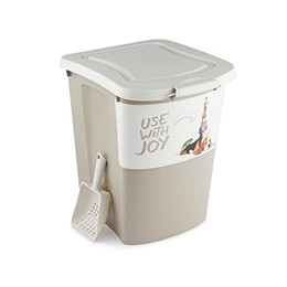Produktbild von Rotho Archie Tierfutterbehälter 38 l mit Deckel und Rollen - 38 l