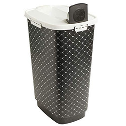 Produktbild von Rotho MyPet Cody Tierfutterbehälter 50l mit Deckel, lebensmittelechter Kunststoff (PP) BPA-frei, schwarz, 50l (39.7 x 29.6 x 58.5 cm)