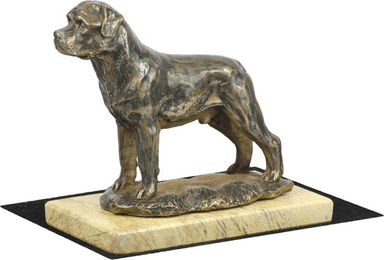 Produktbild von Rottweiler Hundefigur Skulptur braun