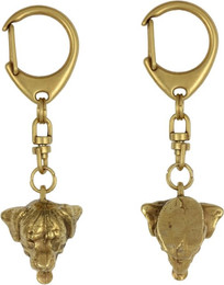 Produktbild von Rottweiler Vergoldeter Schlüsselanhänger mit Hund