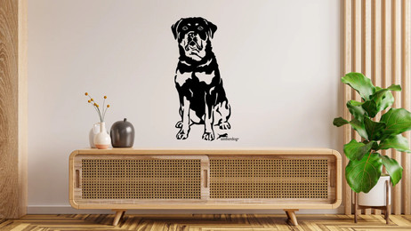 Produktbild von Rottweiler Wandtattoo Wandsticker Wandaufkleber Wanddekoration