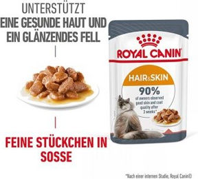 ROYAL CANIN Hair & Skin in Soße - 12 x 85 g – Bild 1 von 3