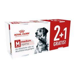 Produktbild von ROYAL CANIN Hunde Nassfutter MEDIUM Ageing Loaf Mousse 3 x 410g 2+1 Gratis