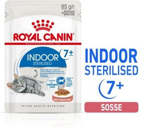 Produktbild von ROYAL CANIN Indoor 7+ Sterilised Nassfutter in Soße - 12 x 85 g