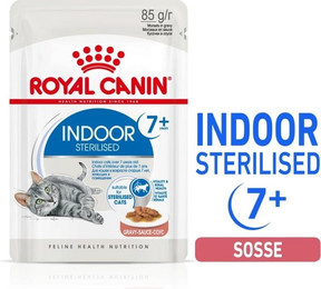 Produktbild von Royal Canin Indoor Sterilised 7+ in Soße - 12 x 85 g