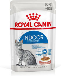 Produktbild von Royal Canin Indoor Sterilised Nassfutter für Wohnungskatzen - 12 x 85 g