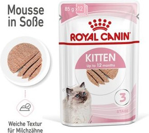 Produktbild von ROYAL CANIN Kitten Mousse in Soße - 12 x 85 g