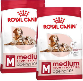 Produktbild von ROYAL CANIN MEDIUM Ageing 10+ Trockenfutter für ausgewachsene Hunde, mittelgroße Rassen30 kg (2 x 15 kg)