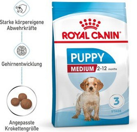 Produktbild von Royal Canin Medium Puppy Trockenfutter für mittelgroße Welpen - 10 kg