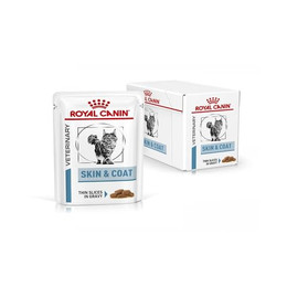 Produktbild von ROYAL CANIN Skin & Coat Diät-Alleinfuttermittel für ausgewachsene Katzen - 12 x 85 g