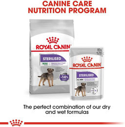 Produktbild von ROYAL CANIN STERILISED MINI 8kg + STERILISED Mousse 12x85g