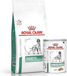 Produktbild von ROYAL CANIN Vet Dog Diabetic 12 kg + 12 x Diabetic 410g