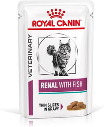 Produktbild von ROYAL CANIN Veterinary RENAL FISCH Nassfutter für Katzen - 12 x 85 g