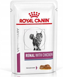 Produktbild von Royal Canin Veterinary Renal Huhn Nassfutter für Katzen - 12 x 85 g